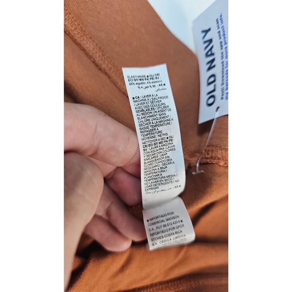 NWT old navy fall color orange UT knit leggings high rise sz XXL layering career - Picture 4 of 8